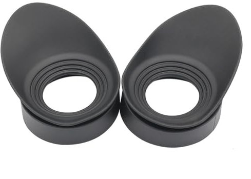 Zubehör für Labormikroskope Mikroskop-Okular-Augenmuscheln - 1 Paar Ferngläser Gummi-Augenmuscheln Augenschutzkappen Innendurchmesser 40 mm for Mikroskop-Okular-Teleskop-Augenmuscheln