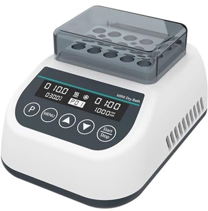 Riscaldatore termostatico per bagno d'acqua, Mini Incubatore a bagno secco da laboratorio, bagno in metallo, temperatura costante, termostato da laboratorio, riscaldatore, incubatore con blocco riscal