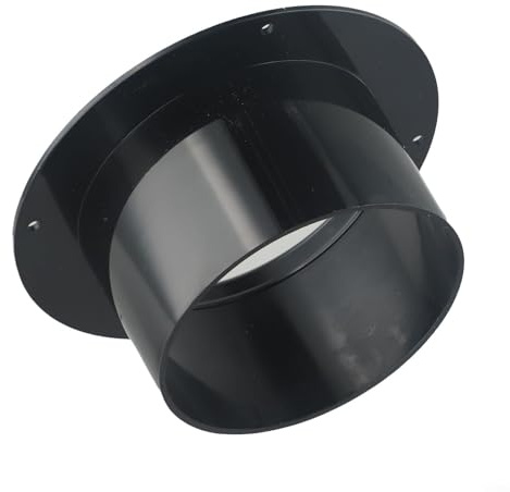 Conector de brida de pared redondo, accesorio de tubería de conducto de ventilación, adaptador de montaje de sistema de extracción de aire para el hogar, cocina, baño, extractor de ventilador (100 mm)