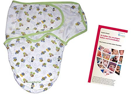 Lampiphant® + Summer Infant Original SwaddleMe® Pucksack, Bulk ohne OVP: S/M. Bienen