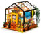 ROBOTIME DIY Doll House kit Cathys Flower House, Miniature Greenhouse Craft Kit for Adults, Mini Diorama Room with Furniture, Educational Toys