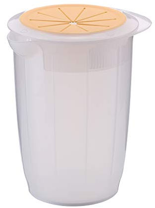 Tescoma Rührschüssel mit Schutzdeckel DELÍCIA 1,2 l, Weiß / Gelb