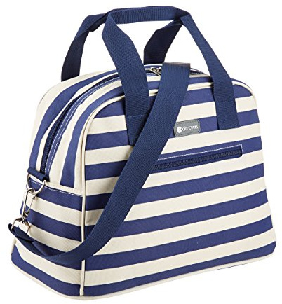 Kitchen Craft Coolmovers - Borsa termica, 11,5 L, motivo: righe blu