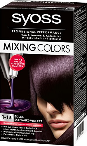 Syoss Mixing Colors Coloration 1-13 Edles Schwarz-Violett, 3er Pack