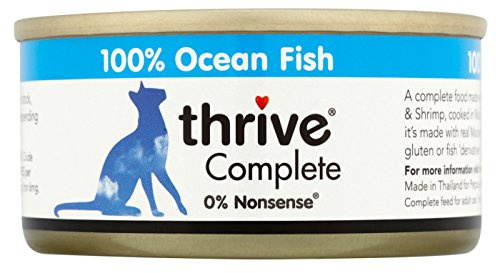 thrive Katze COMPLETE - 100% Katzenvollnahrung Ozeanfisch (12-er Pack)