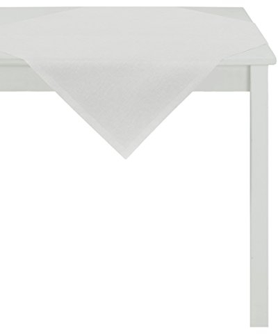 Apelt Tischdecke, Polyester-Baumwolle, Weiß, 93 x 93 x 0.5 cm
