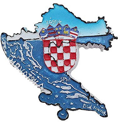 3D Karte Form Kroatien Kühlschrank Magnet Souvenir Kollektion Haus & Küche Dekoration Magnet Aufkleber Kroatien Kühlschrank Magnet