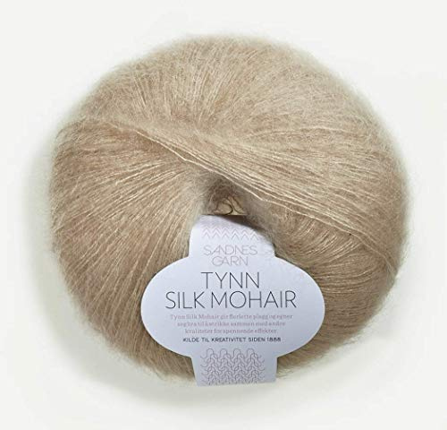 Sandnes Garn Tynn Silk Mohair col.3021 light beige ca.212 m 25 g