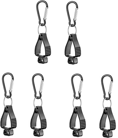 Work Glove Clip, Glove Clamp Grabber Holder, Work Safety Clip Glove Keeper for Belt Loop (6)