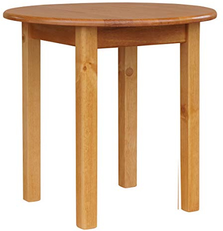 k koma Runder Kiefer Tisch Esstisch Küchentisch Speisetisch massiv Restaurant NEU Alder (80 cm)