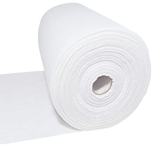 Spezialvlies für Dachabdichtung, Dachvlies, Vlies für Flüssigkunststoff, 110 g/m2, 0,35x50m, Stabilisierungsvlies, Bauvliesstoff zur Armierung von Flüssigabdichtung, Polyestervlies