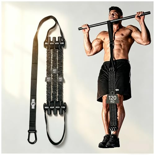 INNSTAR Klimmzugband, Klimmzughilfebänder Set,Verstellbar Pull Up Klimmzughilfe, Innovative Klimmzug Bänder Krafttraining und Home Gym-Pull up Band