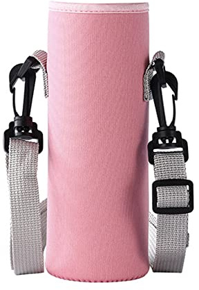 Porte-Bouteille Sac fourre, Porte-Bouteille d'eau Étui - Housse Isotherme pour Bouteille d'eau Bandoulière Réglable - Protection pour Bouteilles en Verre - pour Lsport, Fitness, Gym, Vélo & Bureau