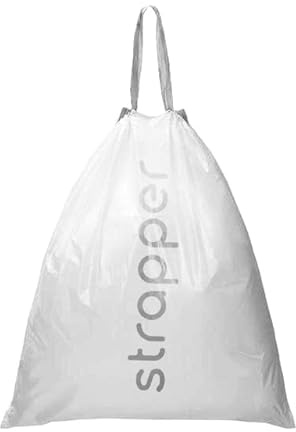 Strapper 100 Müllbeutel Grau – Geeignet für Brabantia Mülleimer mit code M - 60 Liter