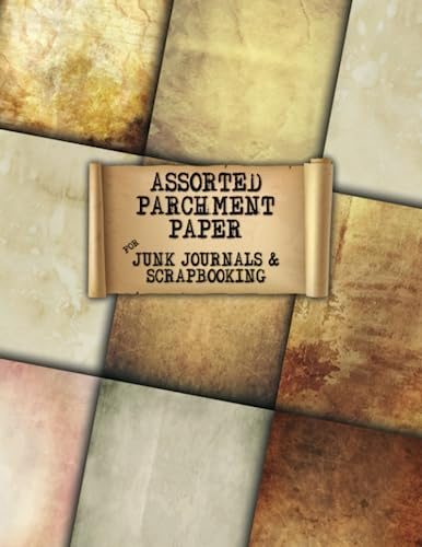 Assorted Scrapbook Parchment Paper: Vintage Sheets for Scrapbooking and Junk Journals (colour)