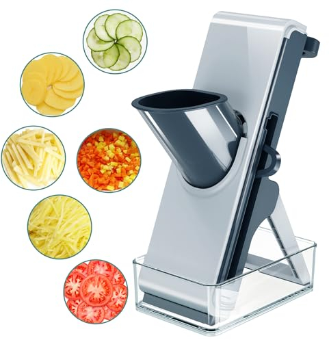 LaCyan 4in1 Mandoline Slicer for Kitchen, Fast Meal Prep (Blue)
