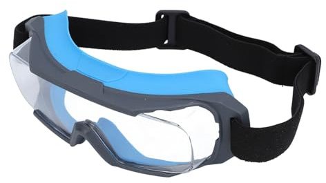 Naroote Gafas de Seguridad, Cómodas Gafas de Trabajo de Laboratorio Antivaho para Exteriores (BLUE)