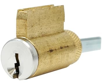 Summit Doorware Key in Knob Cylinder | Schlage SC1 Compatible | Satin Chrome Finish | Replaces Cylinder Locks | Includes 2 Keys | Fits Grade 1 & 2 Locksets - Arrow, Schlage, & More