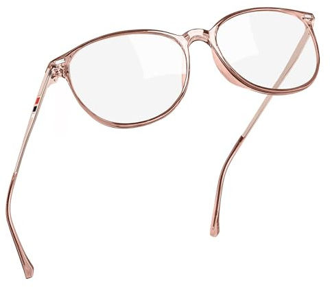Joopin Elegante Blaulichtfilter Brille Herren ohne Sehstärke Gaming Brille | Retro Blaulichtbrille mit UV400, Leicht TR90 Runde Rahmen, Unisex, Bildschirmbrille, Gaming Computerbrille, Stilvolles