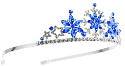 TOYZFRIENDY Couronne Flocon De Strass Pour Anniversaire Garçon Et Filles Coiffure Légère Et Raffinée Pour Spectacle Et Fête