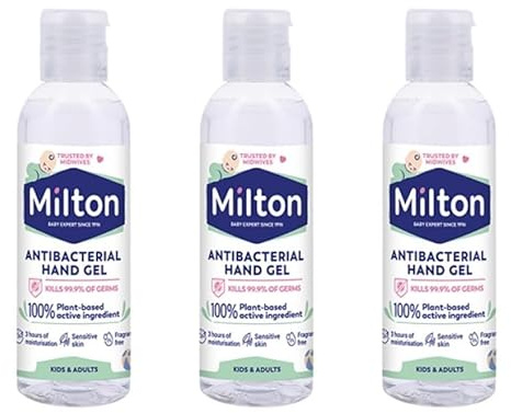 Milton Antibacterial Hand Sanitiser Gel 100 ml (3 pack)