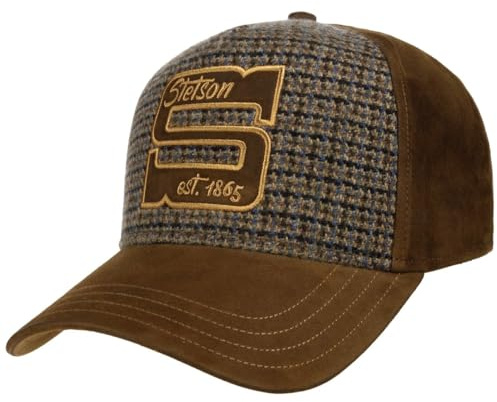 Stetson Capital S Gorra de béisbol Gorra de lana para hombre – Snapback, con paraguas, primavera, verano, otoño, invierno, primavera, verano, otoño e invierno, marrón, Talla única