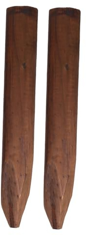 AKOOSY 2 Pezzi Bordura da Giardino in Legno Impregnato Decorativi per Aiuole e Recinzioni Prato in Legno Antitarlo per Decorazione Esterni e Giardini