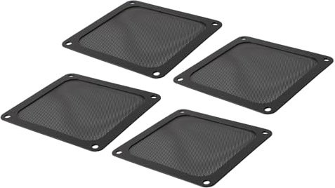 Keenso 120 Mm PVC-Computer-Kühler-Lüfter-Staubfilter, Ultrafeine Löcher, Magnetischer Rahmen, 4 Stück PC-Lüfter-Staubfilter-Netzgitter, Einfach Anzubringen und für PC-Gehäuse-Netzteil zu Ersetzen