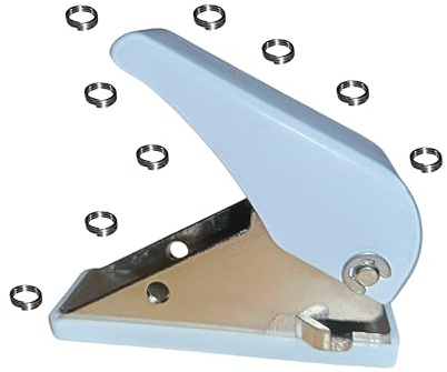 Ohne dir kann ich nicht bin Dart Premium Flight Locher Puncher aus Metall mit 9 O Ringen Federringe für Dart Flights, Dartzubehör für Softdart und Steeldart Weiß