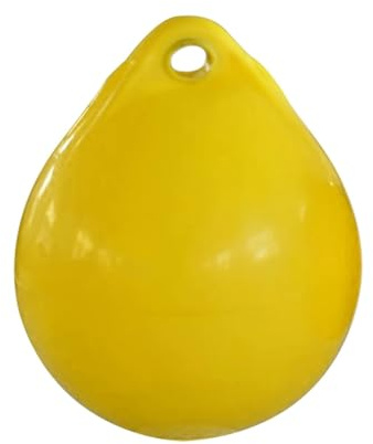 ALMLEU Bootsfender rund Marine Boot Yacht Stoßstange Dock Schutz Mark Boje Lift Aufblasbare(Yellow 25 x 30cm)