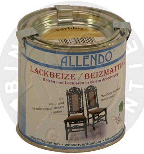 Lackbeize farblos 750 ml Dose Farbe: farblos-neutral inkl. Pinsel zum Auftragen