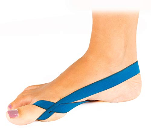 COMPRESSANA TAPE LOOPS - Korrektur-Schlaufen für Hallux valgus und/oder Hammerzeh Fehlstellungen - Zehenspreizer ohne Silikon - 1 Paar - Größe 41-42 - Farbe Make-Up