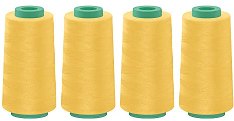 dalipo - Polyester Overlockgarn 4 x 2500m, gelb