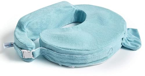 My Brest Friend Almohada de Lactancia de Lujo, Comodidad Mejorada con Funda | Diseño ergonómico mejorado para el máximo apoyo de lactancia materna para mamá y bebé, respaldo ajustable y práctico bolsillo