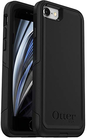 OtterBox iPhone SE 3rd/2nd Gen, iPhone 8/7 (Non-retail/Ships in Polybag) Commuter Series Case - Non-retail/Ships in Polybag - BLACK, slim & tough, pocket-friendly, with port protection