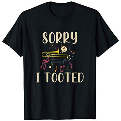 Lustiges Orchester Musik Notenschlüssel Geschenk Posaune T-Shirt