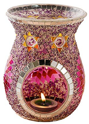 Prom-note Oilburner - Bruciatore di oli aromatici turchi colorati per la decorazione della camera da letto a casa - nessuna candela