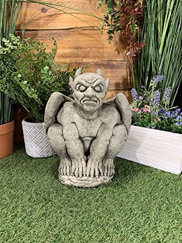 STONE GARDEN GARGOYLE GOBLIN DEVIL GREMLIN WINGED GOTHIC STATUE ORNAMENT