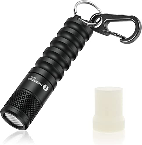 LUMINTOP EDC01 Mini LED kleine Taschenlampe 120 Lumen Superhelle, Schlüsselanhänger lampe, 3 Modi, IPX8 wasserdicht(Schwarz)