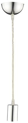Lampenaufhängung, E27 Lampenfassung mit Kabel, 150CM Schnurpendel Chrom EC1529