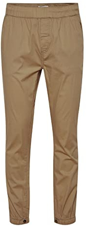 ! Solid SDBod PA herrbyxor, tygbyxor med elastiskt band i bomull med stretchandel, Sand (171022), M