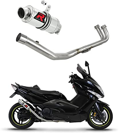 DOMINATOR Ligne complète d'échappement Collecteur Silencieux GP1 compatible avec T-MAX 500 2008-2011