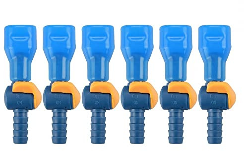 DONGKER On/Off Bite Valve, 6pcs ON-Off Switch Bite Valve Tube Nozzle Ersatzzubehör für Hydration Pack Bladder, Austauschteil für Mundstück