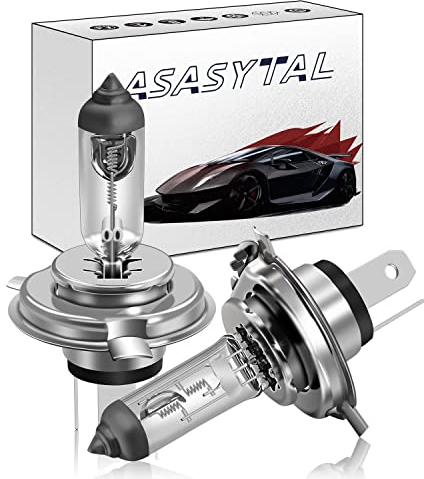 Asasytal 24V H4 P43t 75/70W Halogenlampen,LKW/LKW Scheinwerferlampe 64196 Gelbes Hi/Lo Beam Licht, Ersatz für 24-V-Schwerlastfahrzeuge, Busse und Baufahrzeuge, 2 Stücke