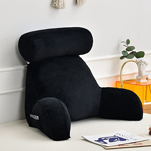 Lesekissen mit Armlehnen und Nackenstütze,Rückenkissen für Sofa,Bücherkissen Für Bett,Mit Waschbarem Bezug,Ideal als Rückenstütze zum Lesen,Arbeiten,und Spielen auf dem Bett,Sofa,oder Couch