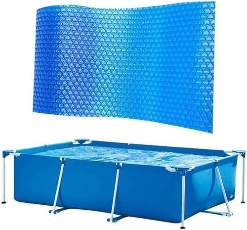 Yajimsa Pool Cover, Round/Rectangular, Heat Tarpaulin, Solar Tarpaulin, Solar Cover, Solar Film for Pool, Dust and Rainproof Pool Protection in the Ground, Whirlp-ool, Paddling Pool