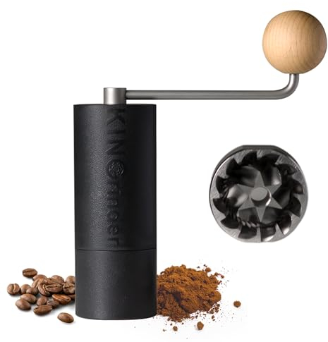 KINGrinder P1 Moedor de café manual para Moka Pot, French Press, gotejamento com consistência de montagem moedor cônico de aço inoxidável
