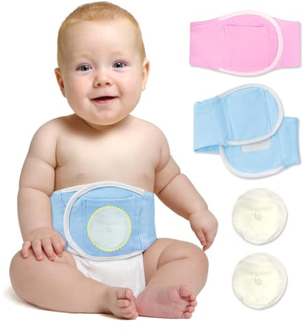 Mybow Baby Belly Band for Gas and Colic Relief Infant Gas Relief Heating Pad Newborns Heated Tummy Wrap Upset Stomach Relief Belly Band Colic Calm Soothe Belt Warmer Gifts for Toddlers
