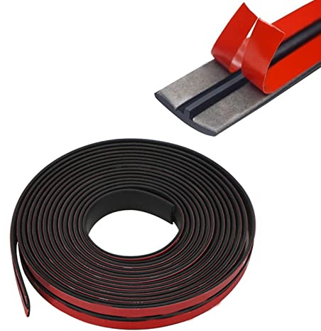 Auto Gummidichtung, Auto Windschutzscheibe Dichtung, T Form Dichtungsstreifen, Autotür Fensterdichtung Kantenschutz, PVC-Regenstreifen, Selbstabdichtendes Klebeband (4mx19mm)