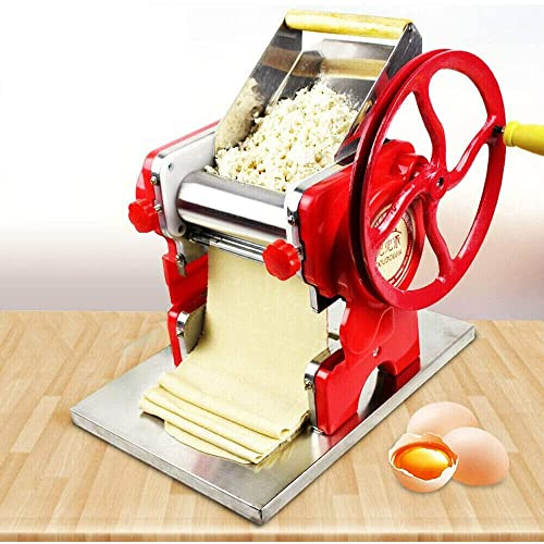 Manuelle Nudelmaschine Edelstahl Nudeldicke 0.5-5mm Walze und Kutter aus Edelstahl für Nudeln Spaghetti Fettuccine Lasagna